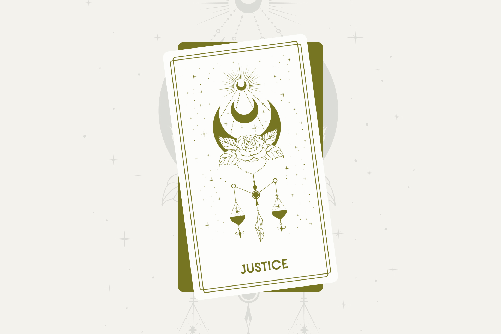 Justice Tarot Card (Major Arcana #11)