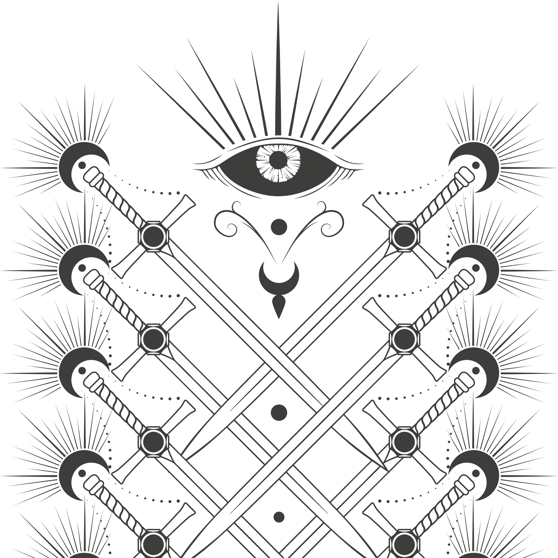 Ten of Swords Tarot Card Cover