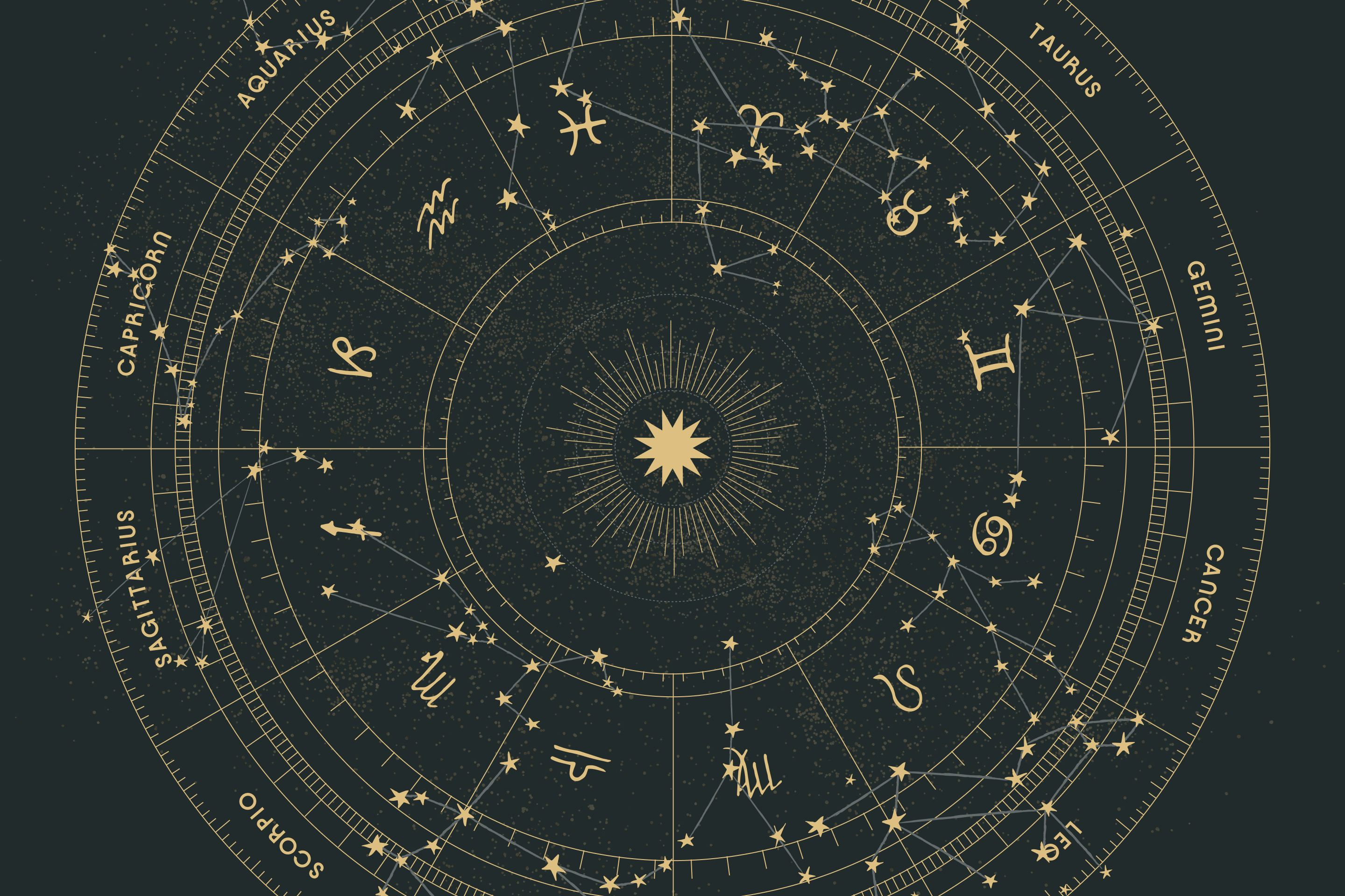 ALAZA Moon Sun Zodiac Star Space Large Women's Fashion Casual Backpack Purse Shoulder Travel Bag(並行輸入) ALAZA Horoscope Circle with Zodiac Signs Sun Moon and Stars Bean