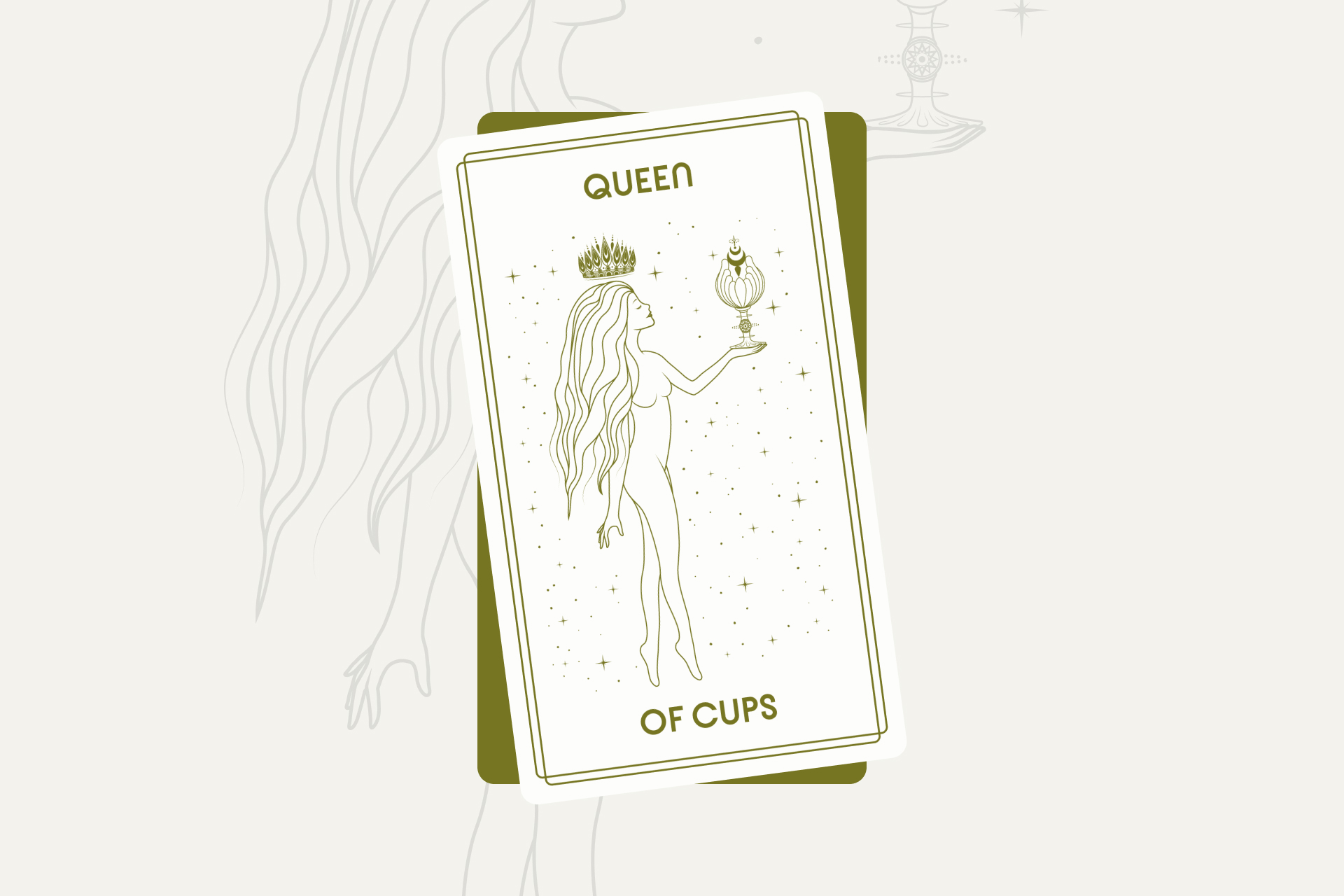 Queen of Cups Tarot Card