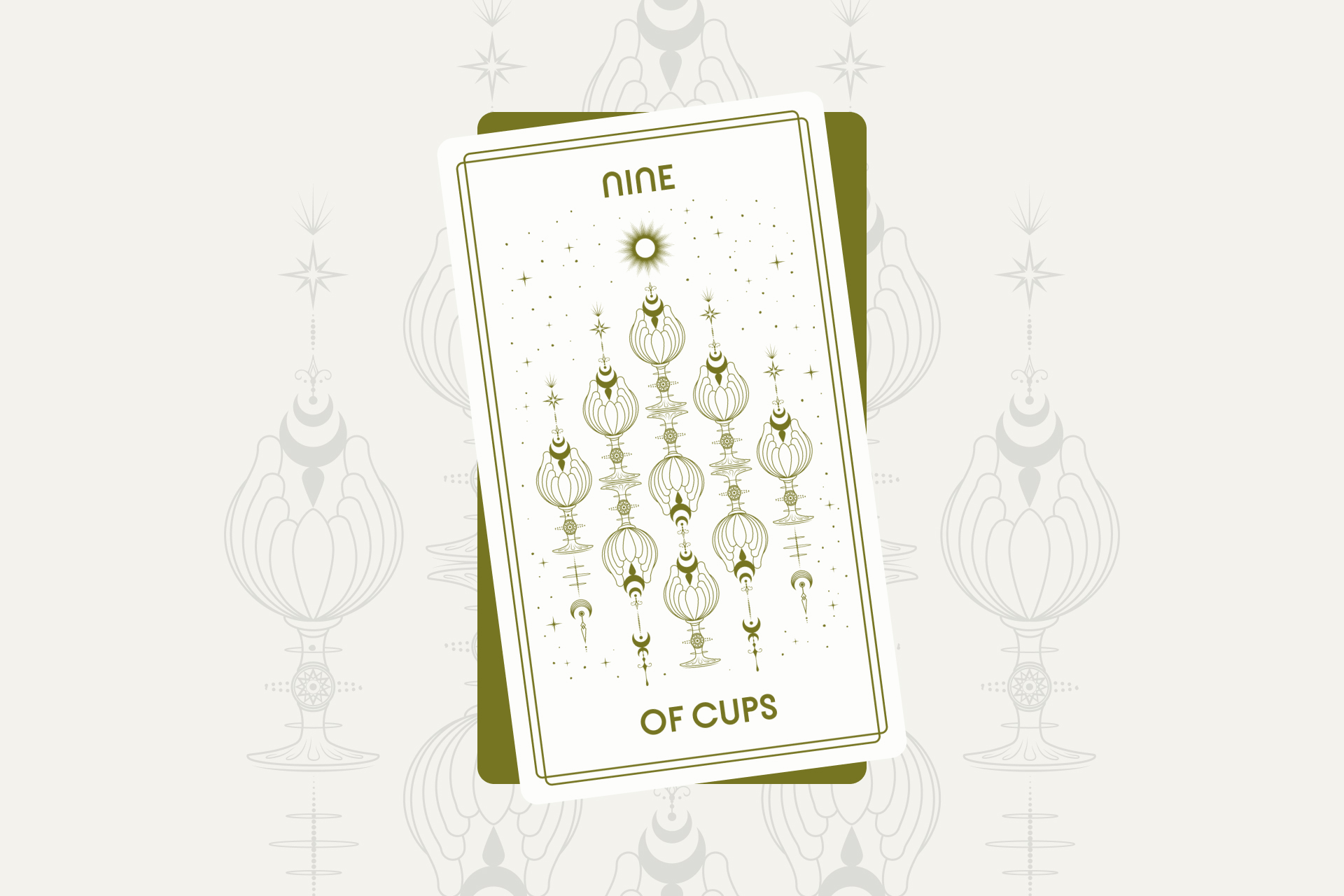 Nine of Cups Tarot Card