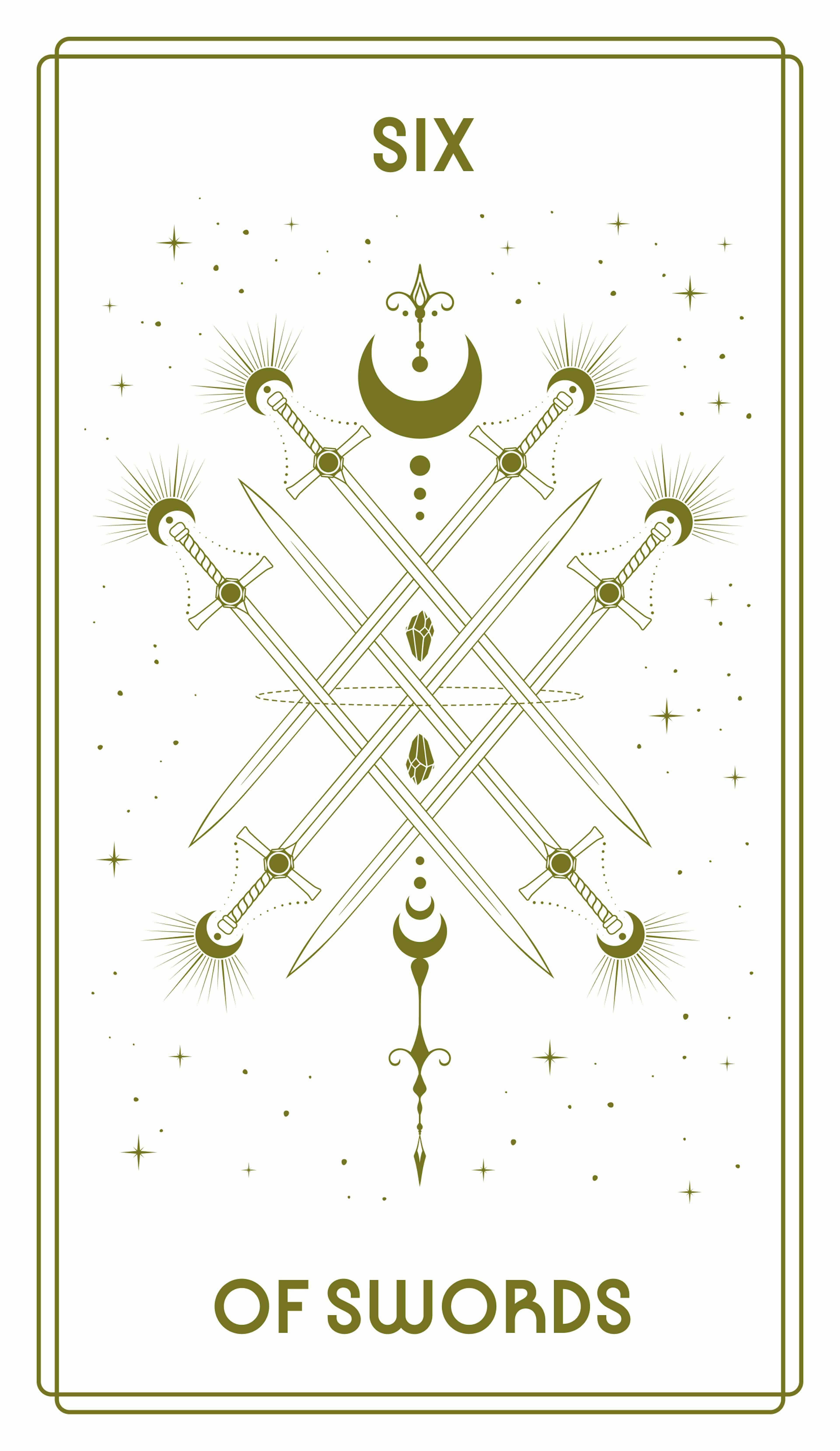 Six of Swords Tarot Card