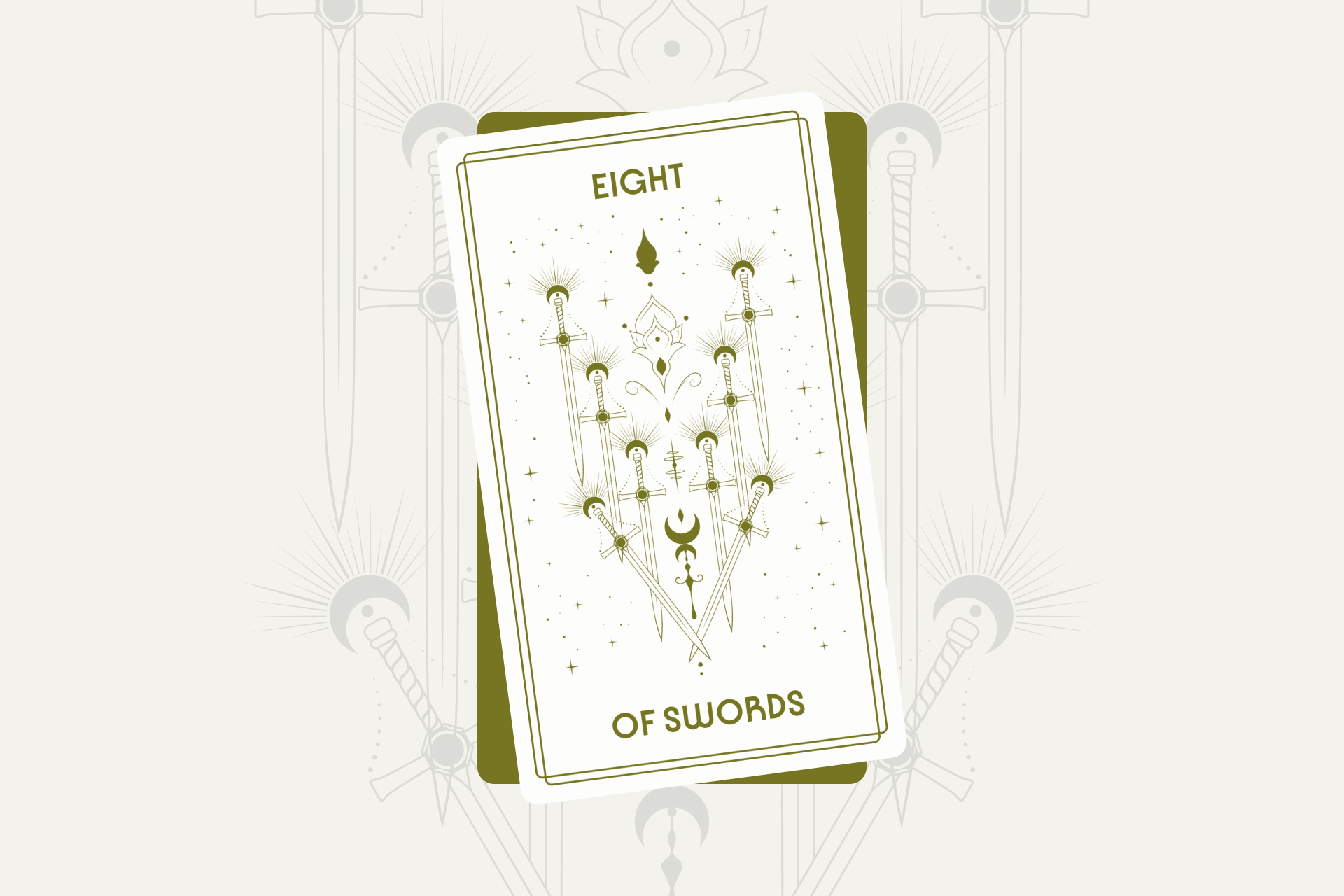 Eight of Swords Tarot Card