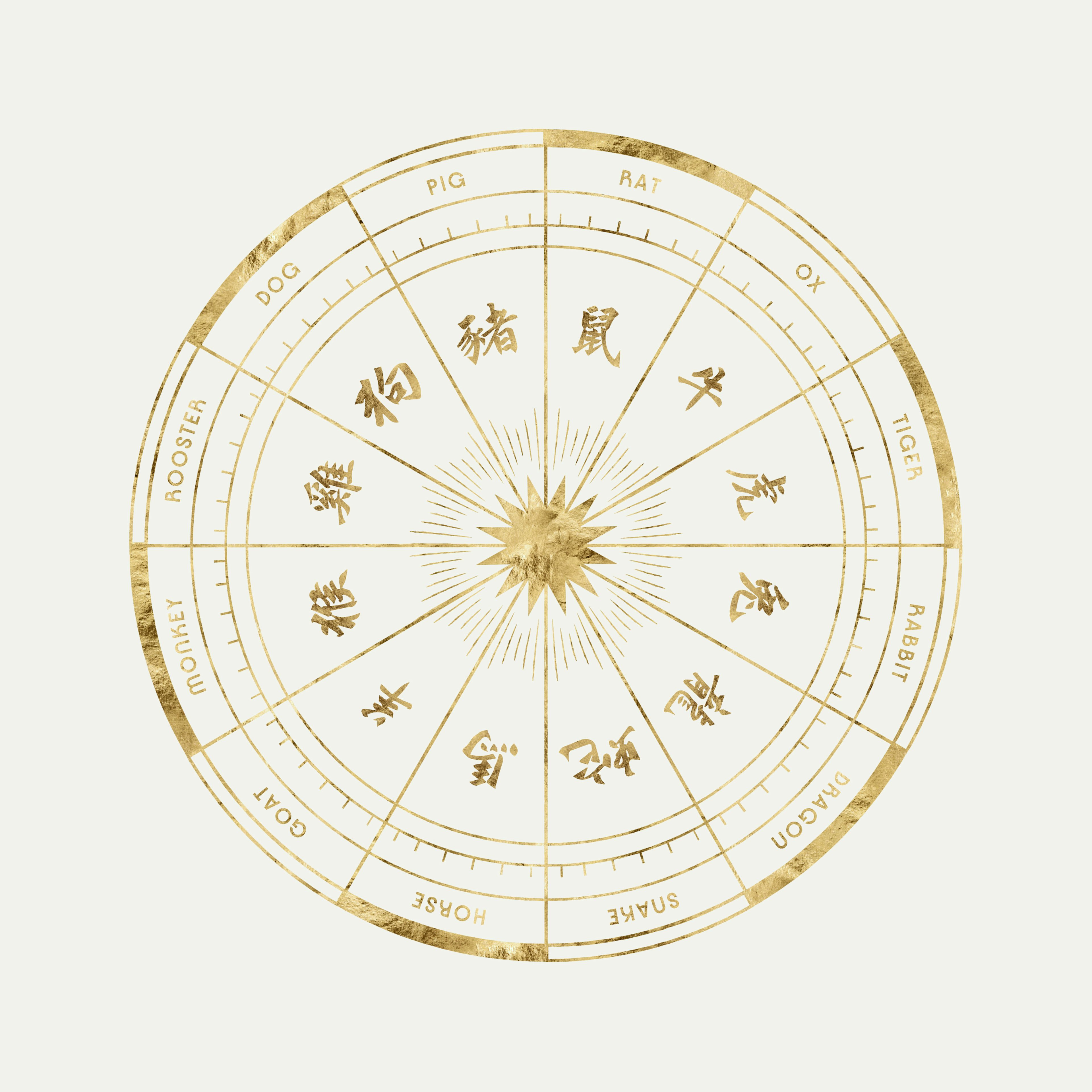 Chinese zodiac chart