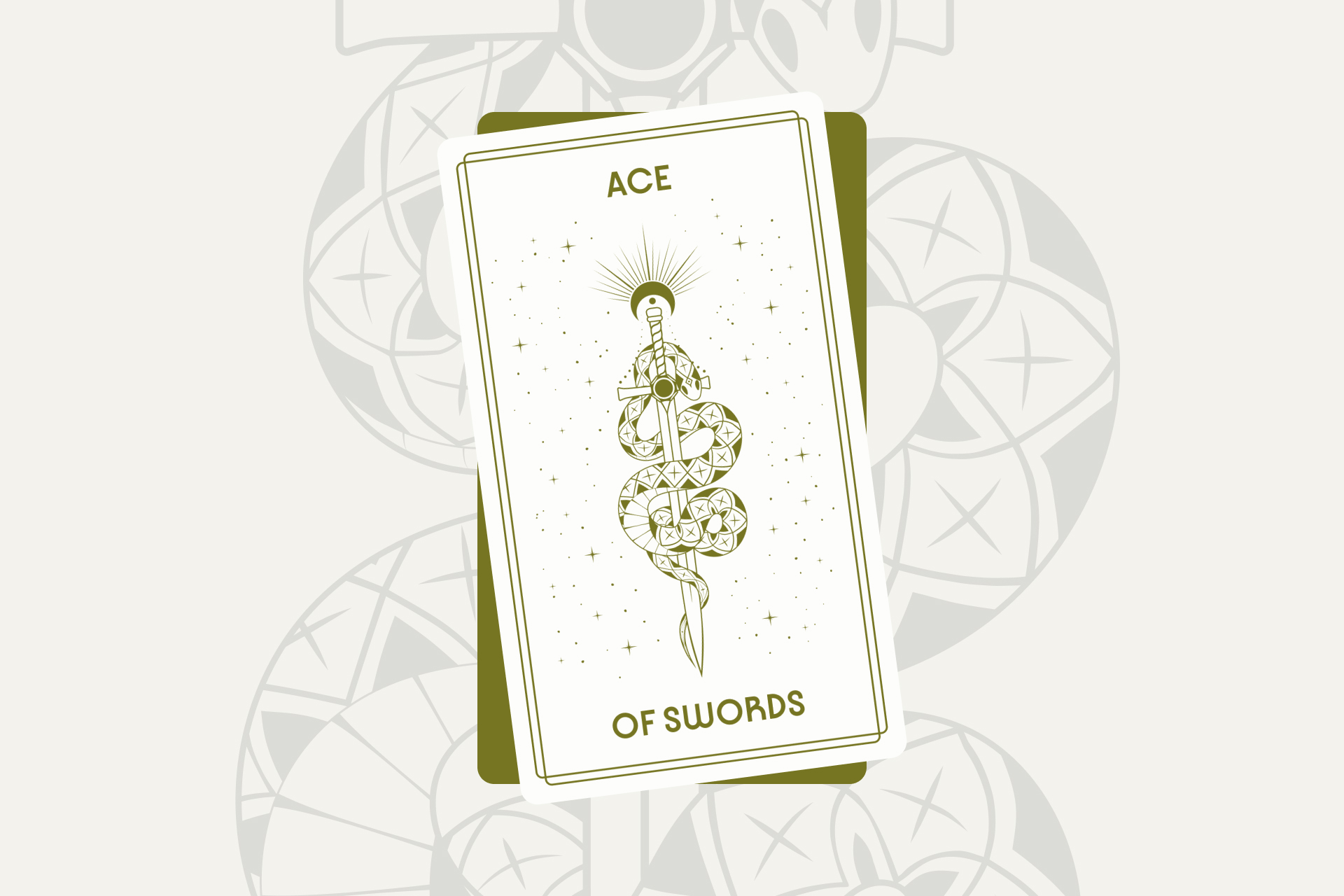 天野　喜孝、CONQUEST、card name: ACE of SWORDS 天野 喜孝、CONQUEST、card name: ACE of SWORDS（Ace of Swords