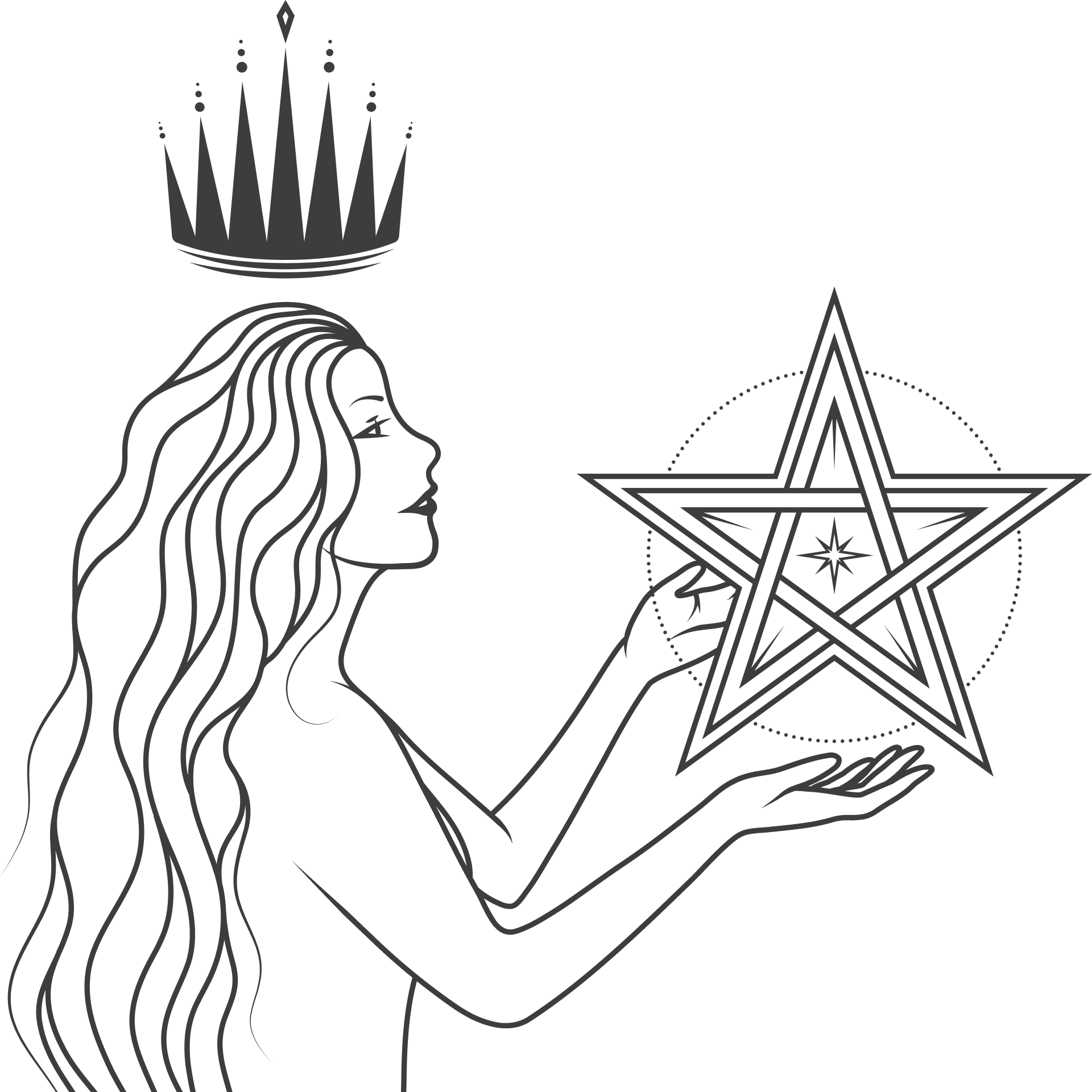 Queen of Pentacles Tarot Card Cover