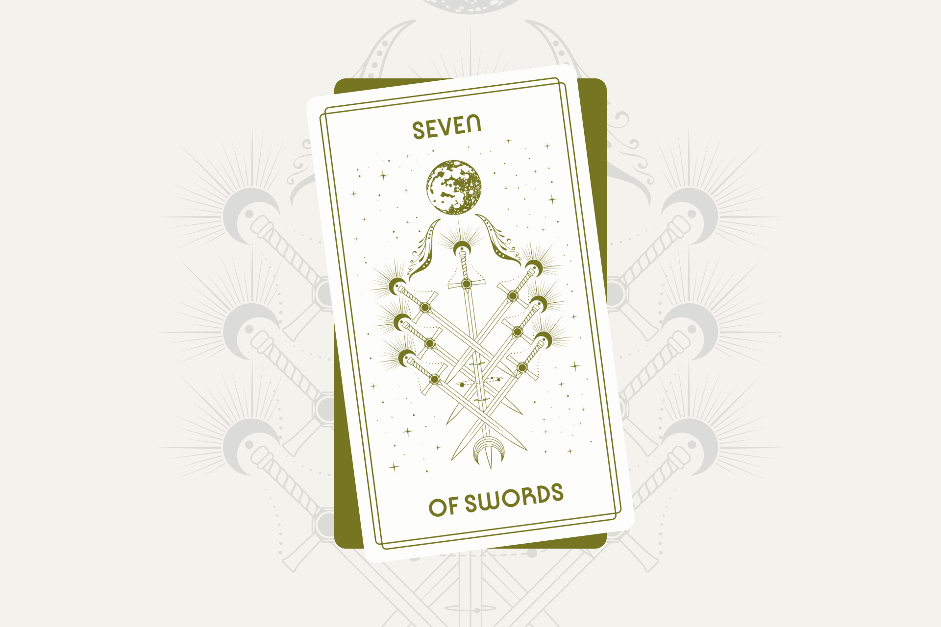 Seven of Swords Tarot Card