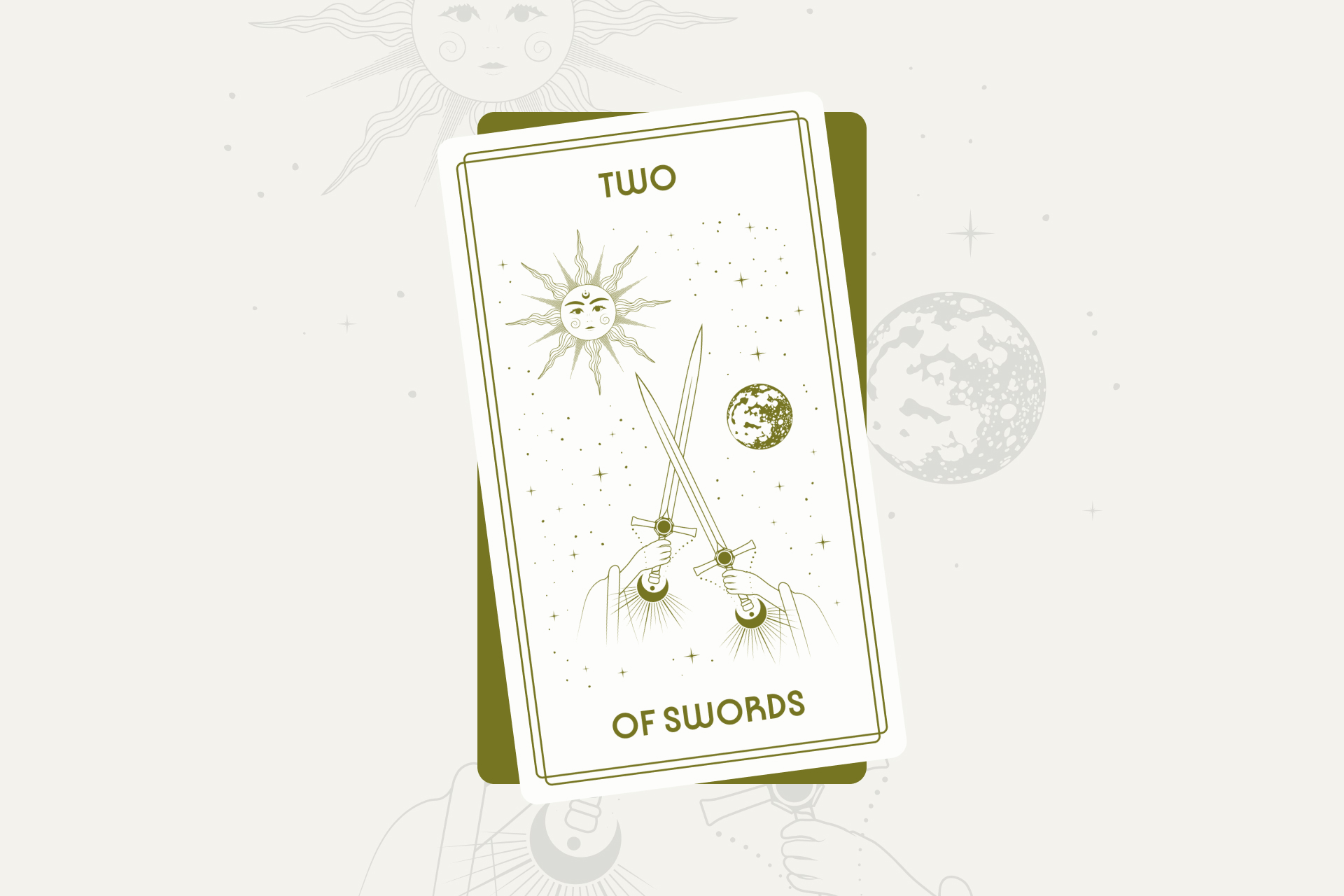 Two of Swords Tarot Card
