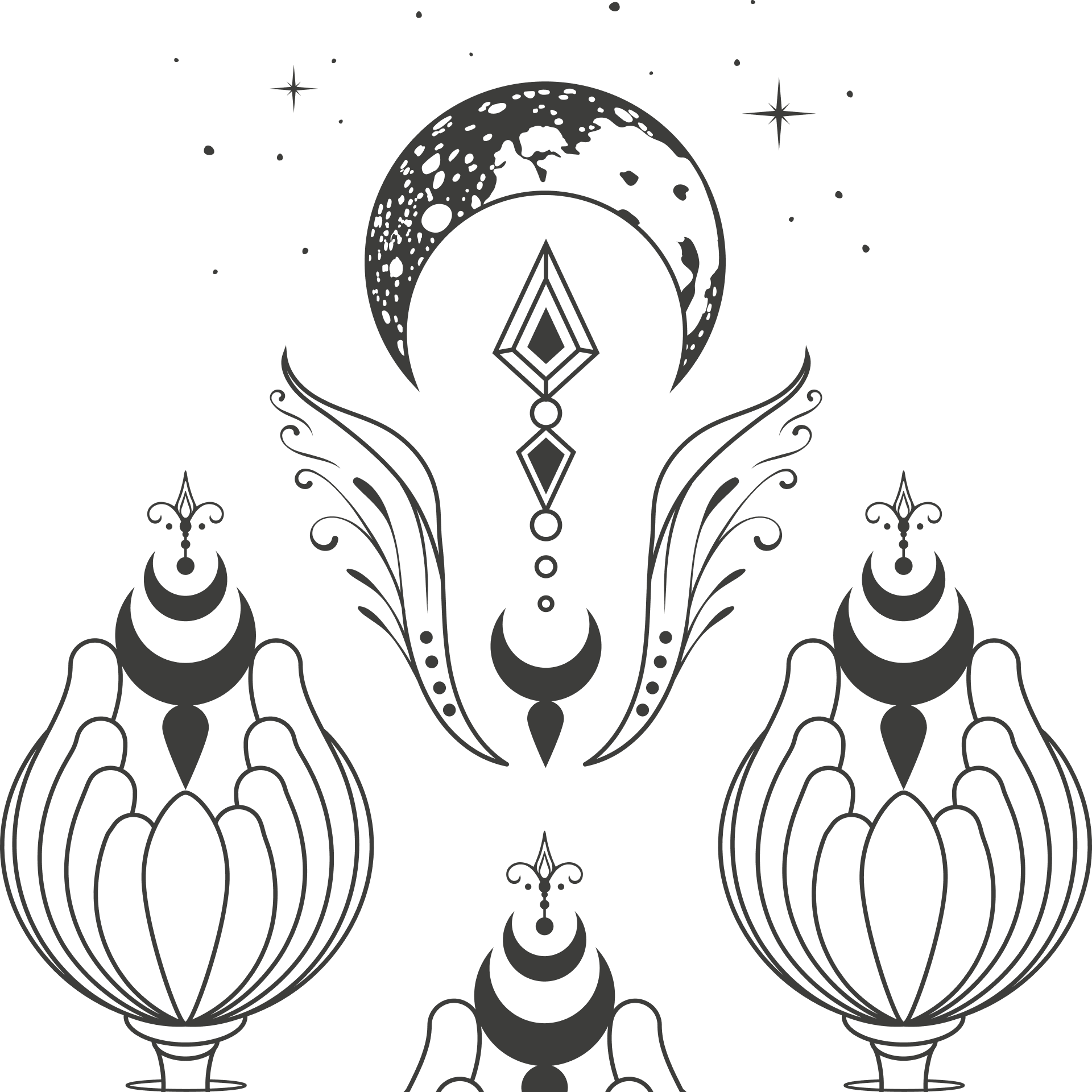 Three of Cups Tarot Card Cover