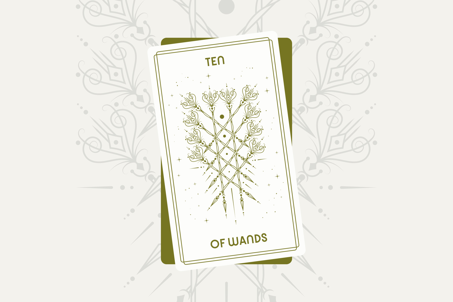 Ten of Wands Tarot Card