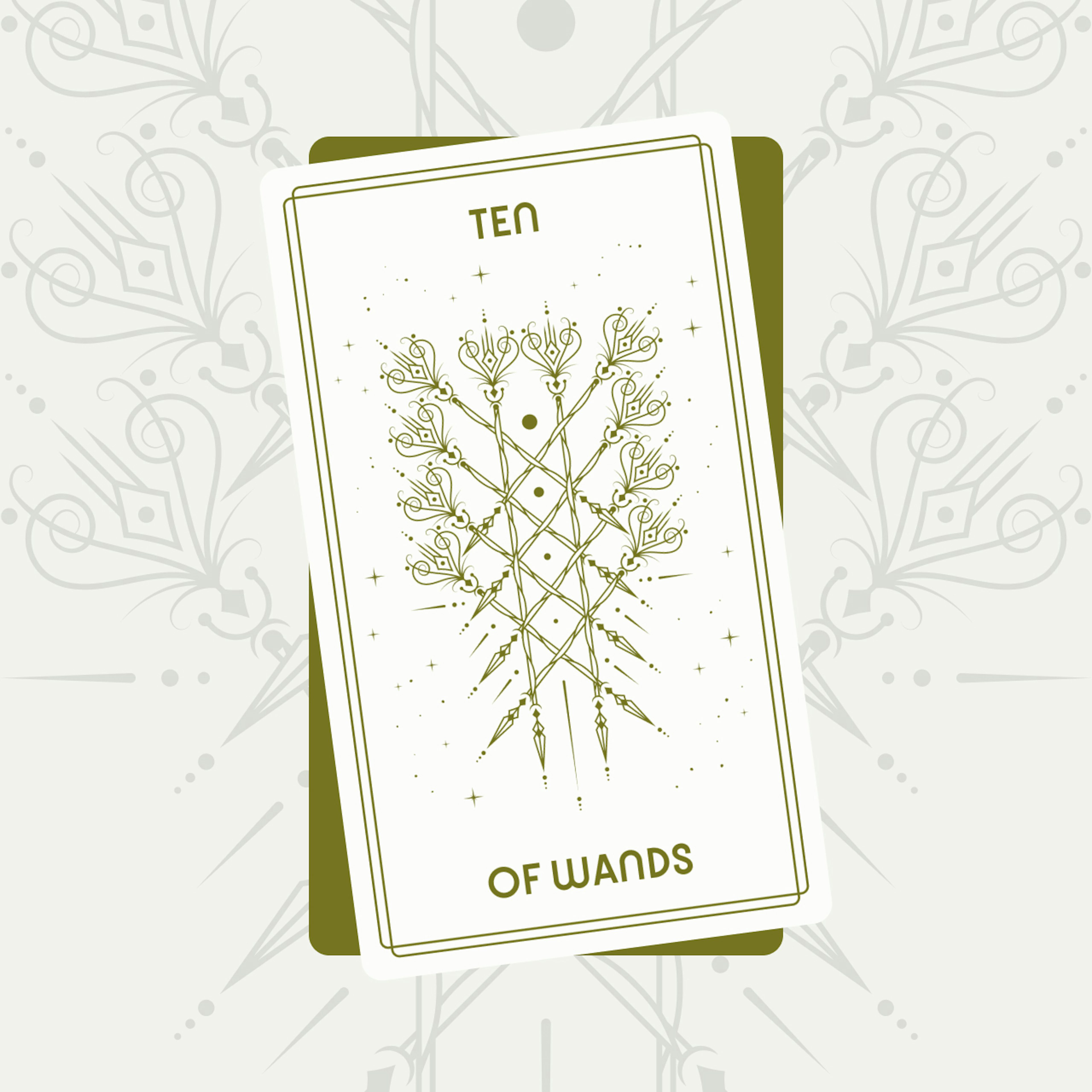 Ten of Wands Tarot Card