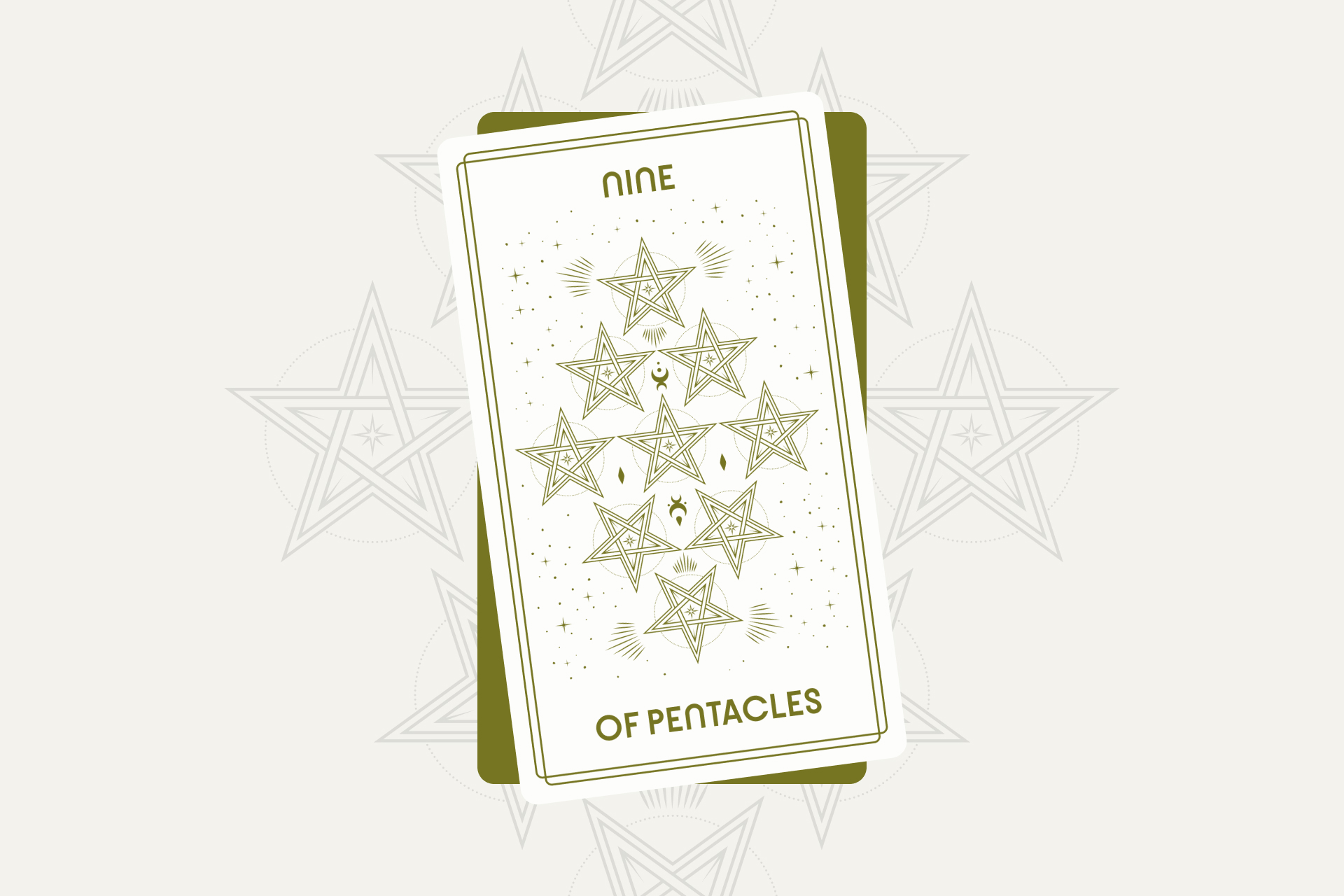 Nine of Pentacles Tarot Card